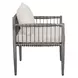Borneo Oyster White Upholstered Outdoor Dining Chair