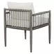 Borneo Oyster White Upholstered Outdoor Dining Chair
