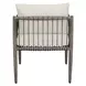 Borneo Oyster White Upholstered Outdoor Dining Chair