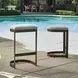 Maude Taupe Gray Outdoor Counter Height Stool