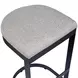 Kingsley Taupe Gray Upholstered Outdoor Bar Stool