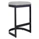 Kingsley Taupe Gray Upholstered Outdoor Bar Stool