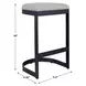 Kingsley Taupe Gray Upholstered Outdoor Bar Stool