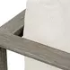 Carlisle Oyster White and Weathered Gray Upholstered Outdoor Lounge Chair