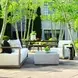 Carlisle Oyster White and Weathered Gray Upholstered Outdoor Lounge Chair