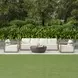 Carlisle Oyster White and Weathered Gray Upholstered Outdoor Lounge Chair