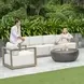 Carlisle Oyster White Outdoor 107" Sofa