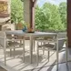 Prescott Twisted Oatmeal and Cerused Oak Outdoor Dining Chair