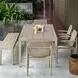 Prescott Twisted Oatmeal and Cerused Oak Outdoor Dining Chair