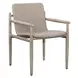 Prescott Twisted Oatmeal and Cerused Oak Outdoor Dining Chair