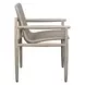 Prescott Twisted Oatmeal and Cerused Oak Outdoor Dining Chair