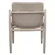 Prescott Twisted Oatmeal and Cerused Oak Outdoor Dining Chair