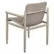 Prescott Twisted Oatmeal and Cerused Oak Outdoor Dining Chair