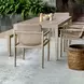 Prescott Twisted Oatmeal and Cerused Oak Outdoor Dining Chair