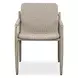 Prescott Twisted Oatmeal and Cerused Oak Outdoor Dining Chair