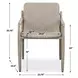 Prescott Twisted Oatmeal and Cerused Oak Outdoor Dining Chair