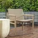 Prescott Oatmeal and Cerused Wheat Outdoor Lounge Chair