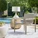 Prescott Oatmeal and Cerused Wheat Outdoor Lounge Chair