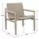 Prescott Oatmeal and Cerused Wheat Outdoor Lounge Chair