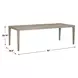 Arlington Cerused Wheat Outdoor 92" Rectangular Dining Table