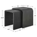 Alden Gray Rectangular Nesting Side Table Set of 2
