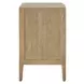Arlington Natural Light and Brass Rectangular Side Table