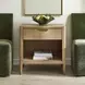 Arlington Natural Light and Brass Rectangular Side Table