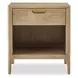 Arlington Natural Light and Brass Rectangular Side Table