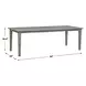 Belmont Gray Outdoor 92" Rectangular Dining Table