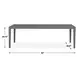 Carlisle Black Outdoor 92" Rectangular Dining Table