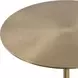 Verlin Brushed Brass and Brown Round Drink Table