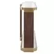 Grafton Gold and Brown Rectangular Glass Top Console Table