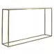 Oakley Gold and White Rectangular Marble Top Sofa Counter Table
