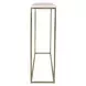 Oakley Gold and White Rectangular Marble Top Sofa Counter Table