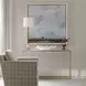 Oakley Gold and White Rectangular Marble Top Sofa Counter Table