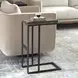 Hamilton Black Rectangular Glass Top Accent Table