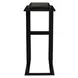 Hamilton Black Rectangular Glass Top Accent Table