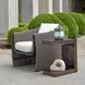Oakley Dark Bronze Outdoor Rectangular Side Table