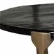 Riverton Antique Brass Outdoor Round Glass Top Coffee Table