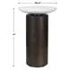 Somerset White and Dark Bronze Round Marble Top Accent Table