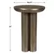 Arlington Antique Brass Outdoor Round Accent Table