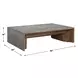 Prescott Brown and Gray Rectangular Coffee Table