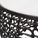 Sabena Dark Bronze and White Round Outdoor Marble Top Coffee Table
