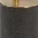 Monterey Antique Brass and Black Oval Glass Top Accent Table