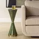 Monterey Brass and Jade Green Round Drink Table