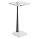 Riverton Black and White Square Crystal Top Drink Table