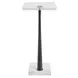 Riverton Black and White Square Crystal Top Drink Table