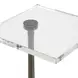 Riverton Black and White Square Crystal Top Drink Table