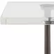 Riverton Black and White Square Crystal Top Drink Table