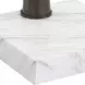 Riverton Black and White Square Crystal Top Drink Table